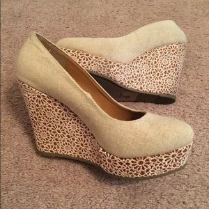 Beige Wedges